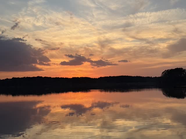 Lake at dusk